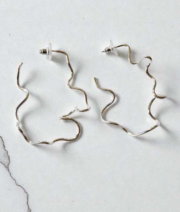 WAVES SILVER ÖRHÄNGEN