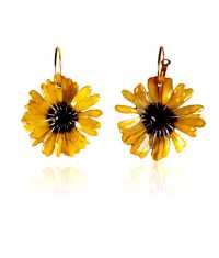 GUL PRÄSTKRAGE ÖRHÄNGEN, STOR