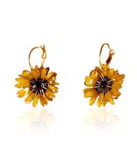 GUL PRÄSTKRAGE ÖRHÄNGEN, MEDIUM