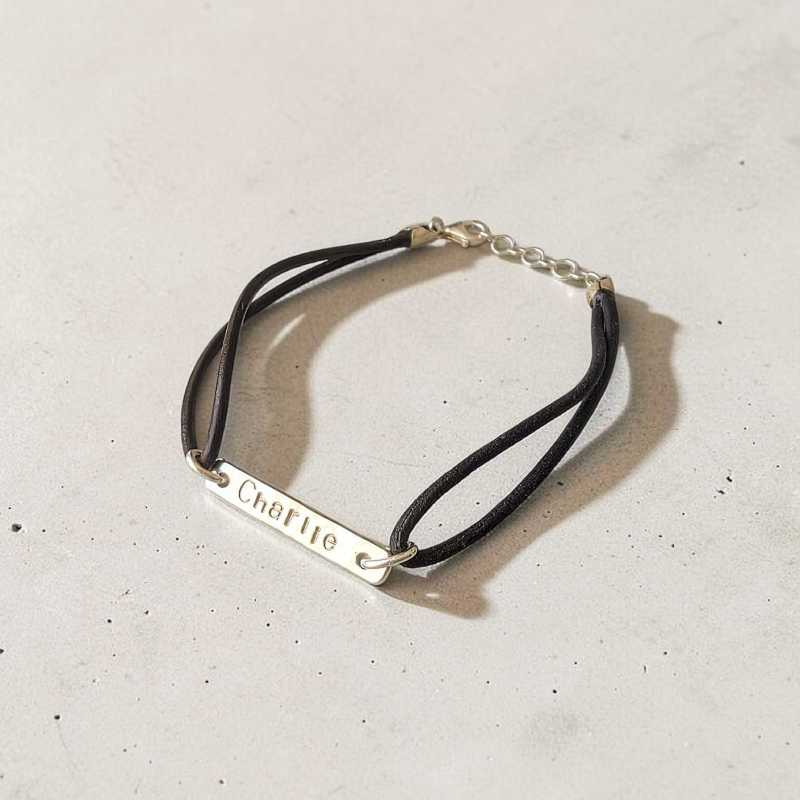 YOU SAUD IT PLAKETT ARMBAND, SILVER