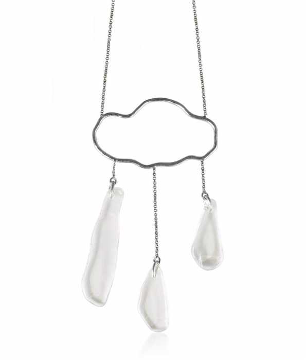 BEACH GLASS CLOUD & RAIN HALSBAND