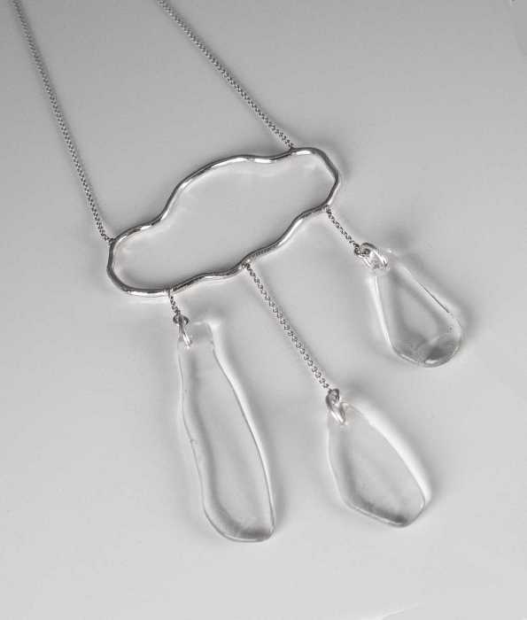 BEACH GLASS CLOUD & RAIN HALSBAND