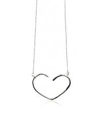 OPEN HEART HALSBAND, SILVER-STOR