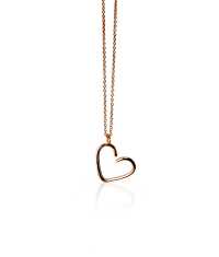 OPEN HEART HALSBAND, GULD-LITEN