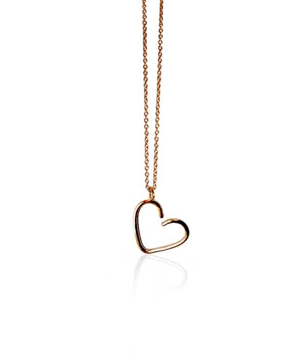 OPEN HEART HALSBAND, GULD-LITEN
