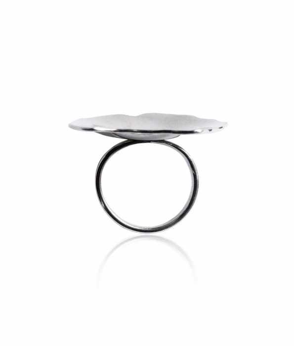 CRATER RING, SILVER