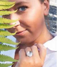 LEAVES SILVER LEAF RING
