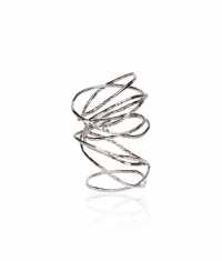 SATURN RING, LÅNG, SILVER